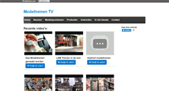 Desktop Screenshot of modeltreinen.tv